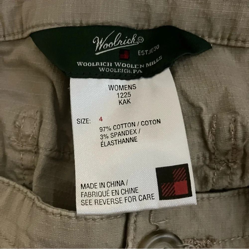Woolrich women’s tan Mid Rise Capri Pants Size: 4 - Picture 4 of 4